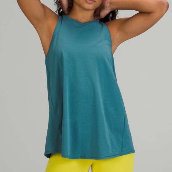 Lululemon All Tied Up Tank Top *Pima Cotton Capture Blue - Picture 1 of 6